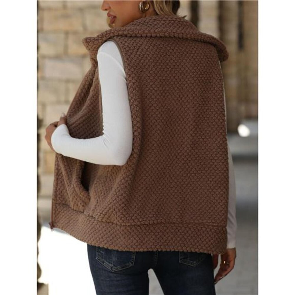 Zip-Up Vest Coat - Picture 2 of 11